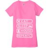 Ladies' Jersey Short-Sleeve Deep V-Neck T-Shirt Thumbnail