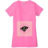 Ladies' Jersey Short-Sleeve Deep V-Neck T-Shirt Thumbnail