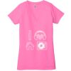 Ladies' Jersey Short-Sleeve Deep V-Neck T-Shirt Thumbnail