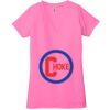 Ladies' Jersey Short-Sleeve Deep V-Neck T-Shirt Thumbnail