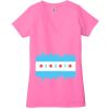 Ladies' Jersey Short-Sleeve Deep V-Neck T-Shirt Thumbnail