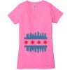 Ladies' Jersey Short-Sleeve Deep V-Neck T-Shirt Thumbnail