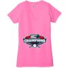 Ladies' Jersey Short-Sleeve Deep V-Neck T-Shirt Thumbnail