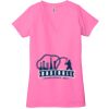 Ladies' Jersey Short-Sleeve Deep V-Neck T-Shirt Thumbnail