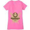 Ladies' Jersey Short-Sleeve Deep V-Neck T-Shirt Thumbnail