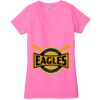 Ladies' Jersey Short-Sleeve Deep V-Neck T-Shirt Thumbnail
