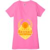 Ladies' Jersey Short-Sleeve Deep V-Neck T-Shirt Thumbnail