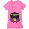 Ladies' Jersey Short-Sleeve Deep V-Neck T-Shirt Thumbnail