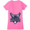 Ladies' Jersey Short-Sleeve Deep V-Neck T-Shirt Thumbnail