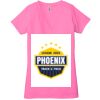 Ladies' Jersey Short-Sleeve Deep V-Neck T-Shirt Thumbnail