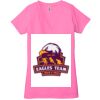Ladies' Jersey Short-Sleeve Deep V-Neck T-Shirt Thumbnail