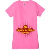 Ladies' Jersey Short-Sleeve Deep V-Neck T-Shirt Thumbnail