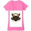 Ladies' Jersey Short-Sleeve Deep V-Neck T-Shirt Thumbnail