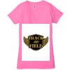 Ladies' Jersey Short-Sleeve Deep V-Neck T-Shirt Thumbnail