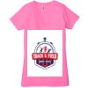 Ladies' Jersey Short-Sleeve Deep V-Neck T-Shirt Thumbnail