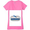 Ladies' Jersey Short-Sleeve Deep V-Neck T-Shirt Thumbnail