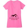 Ladies' Jersey Short-Sleeve Deep V-Neck T-Shirt Thumbnail