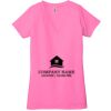 Ladies' Jersey Short-Sleeve Deep V-Neck T-Shirt Thumbnail
