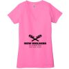 Ladies' Jersey Short-Sleeve Deep V-Neck T-Shirt Thumbnail