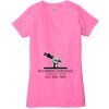 Ladies' Jersey Short-Sleeve Deep V-Neck T-Shirt Thumbnail