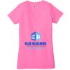 Ladies' Jersey Short-Sleeve Deep V-Neck T-Shirt Thumbnail