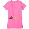 Ladies' Jersey Short-Sleeve Deep V-Neck T-Shirt Thumbnail