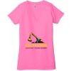 Ladies' Jersey Short-Sleeve Deep V-Neck T-Shirt Thumbnail
