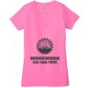 Ladies' Jersey Short-Sleeve Deep V-Neck T-Shirt Thumbnail