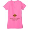 Ladies' Jersey Short-Sleeve Deep V-Neck T-Shirt Thumbnail