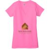 Ladies' Jersey Short-Sleeve Deep V-Neck T-Shirt Thumbnail