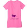 Ladies' Jersey Short-Sleeve Deep V-Neck T-Shirt Thumbnail