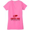 Ladies' Jersey Short-Sleeve Deep V-Neck T-Shirt Thumbnail