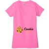 Ladies' Jersey Short-Sleeve Deep V-Neck T-Shirt Thumbnail