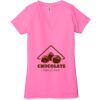 Ladies' Jersey Short-Sleeve Deep V-Neck T-Shirt Thumbnail