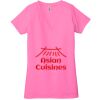 Ladies' Jersey Short-Sleeve Deep V-Neck T-Shirt Thumbnail
