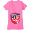 Ladies' Jersey Short-Sleeve Deep V-Neck T-Shirt Thumbnail