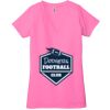 Ladies' Jersey Short-Sleeve Deep V-Neck T-Shirt Thumbnail