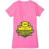 Ladies' Jersey Short-Sleeve Deep V-Neck T-Shirt Thumbnail