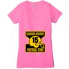 Ladies' Jersey Short-Sleeve Deep V-Neck T-Shirt Thumbnail