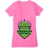 Ladies' Jersey Short-Sleeve Deep V-Neck T-Shirt Thumbnail