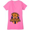 Ladies' Jersey Short-Sleeve Deep V-Neck T-Shirt Thumbnail