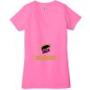 Ladies' Jersey Short-Sleeve Deep V-Neck T-Shirt Thumbnail
