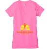 Ladies' Jersey Short-Sleeve Deep V-Neck T-Shirt Thumbnail