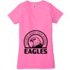 Ladies' Jersey Short-Sleeve Deep V-Neck T-Shirt Thumbnail
