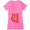 Ladies' Jersey Short-Sleeve Deep V-Neck T-Shirt Thumbnail