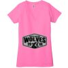 Ladies' Jersey Short-Sleeve Deep V-Neck T-Shirt Thumbnail