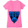 Ladies' Jersey Short-Sleeve Deep V-Neck T-Shirt Thumbnail