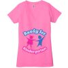 Ladies' Jersey Short-Sleeve Deep V-Neck T-Shirt Thumbnail