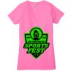 Ladies' Jersey Short-Sleeve Deep V-Neck T-Shirt Thumbnail