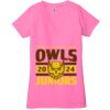 Ladies' Jersey Short-Sleeve Deep V-Neck T-Shirt Thumbnail